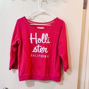 Holister hot pink sweatshirt